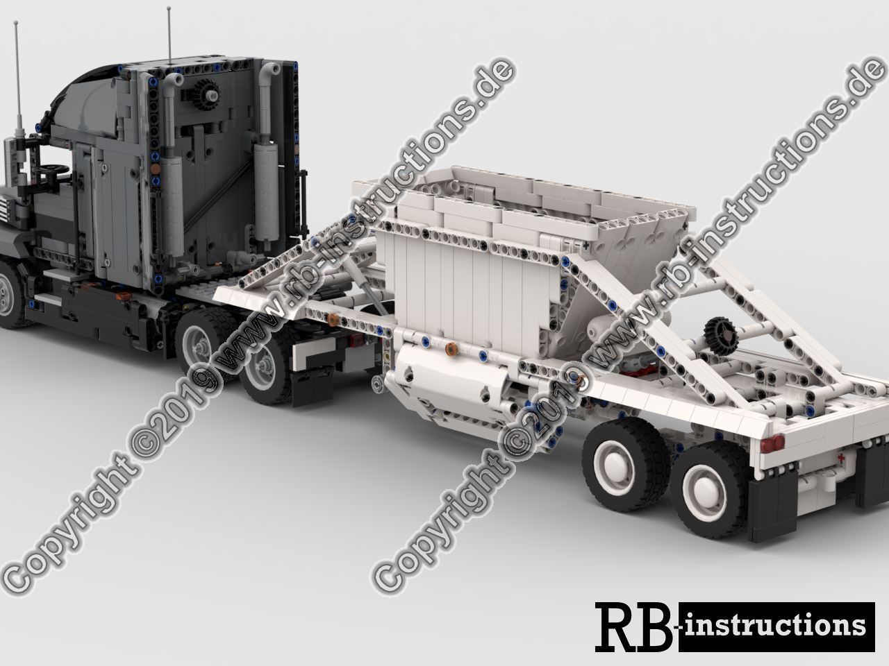 lego technic garbage truck instructions