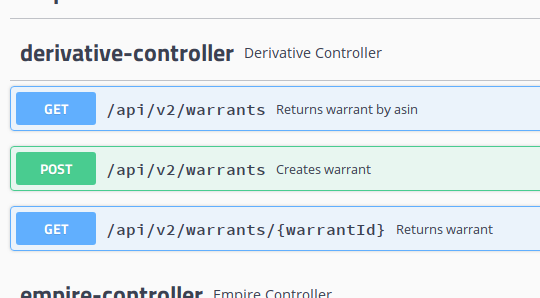 Warrants API